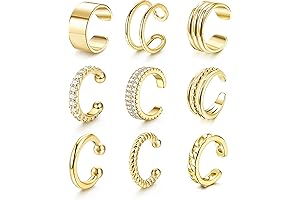 ⚡️ Ear Cuffs Earrings for Women Non Piercing Gold Ear Cuff 👂🏻...