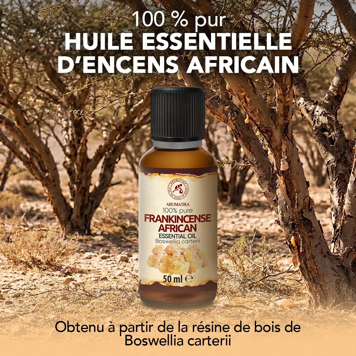 Huile Essentielle d’Encens Africain 50 ml – pour Diffuseur d'arômes