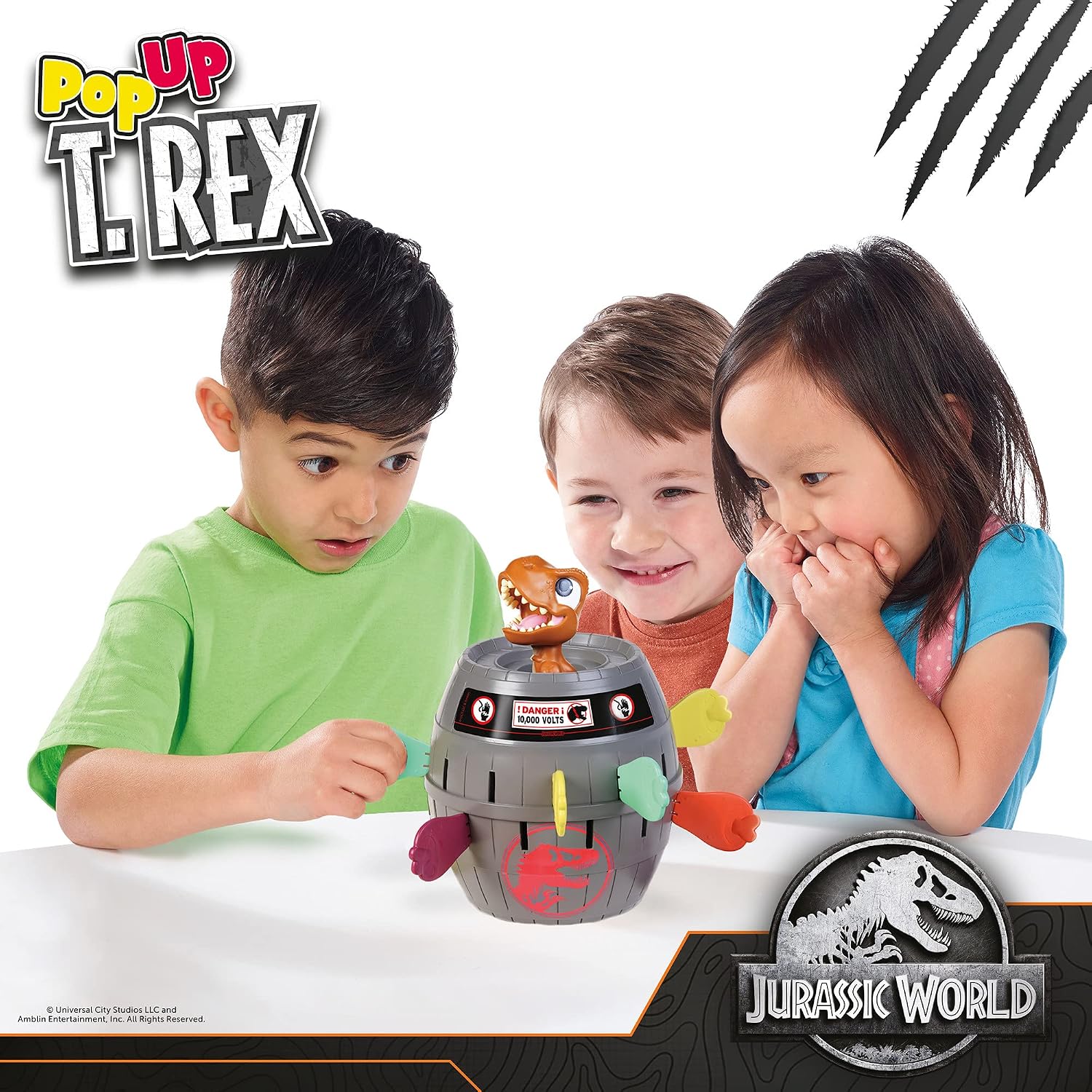 TOMY Pop Up Trex Classic Children's Action Game, Family & Preschool Kids Games, Jurassic World, for Children 4, 5, 6, 7 - Image 5