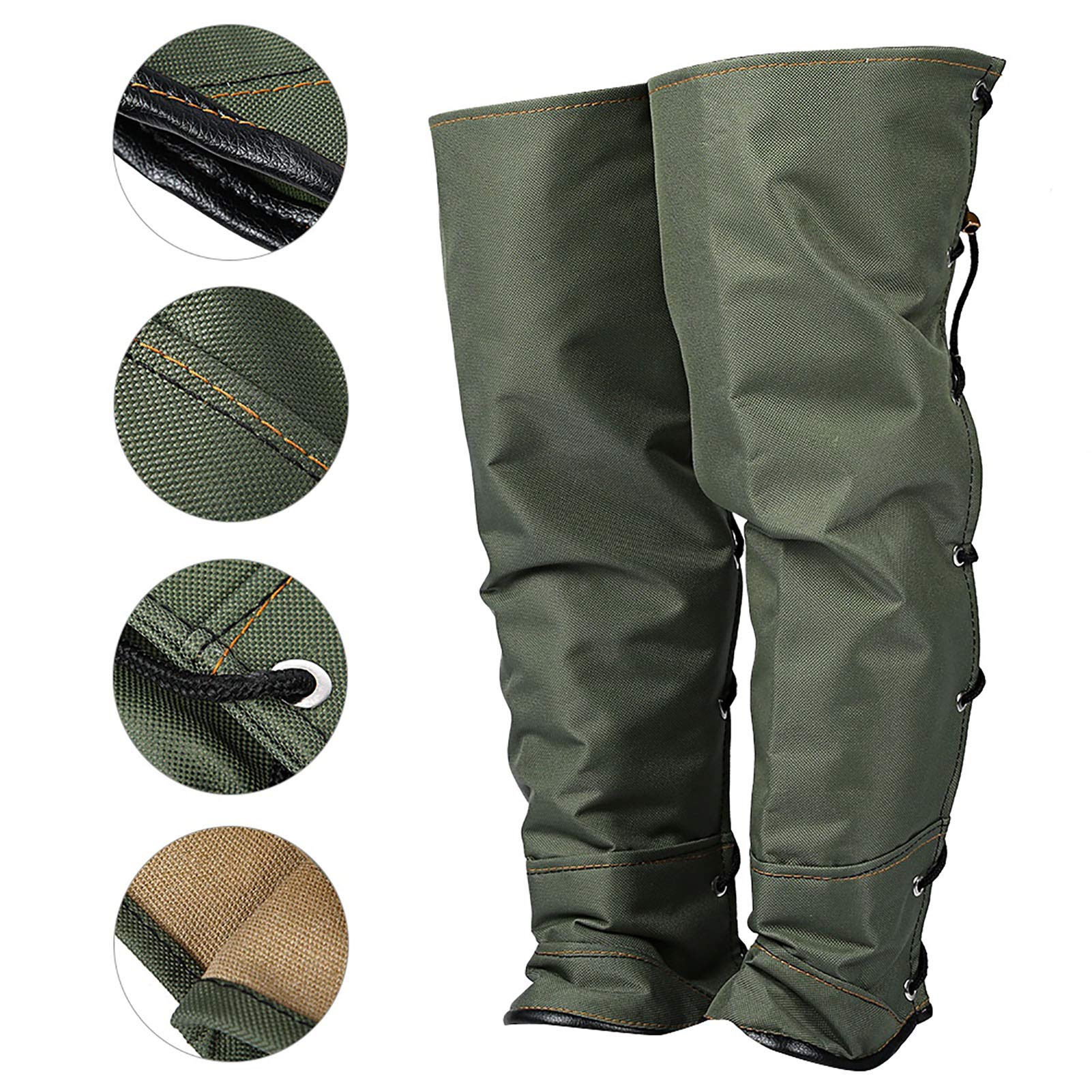 Guêtre de protection anti-morsure, protège-jambes anti-morsure de serpent Vert militaire Guêtre de protection anti-morsure pour camping alpinisme escalade randonnée