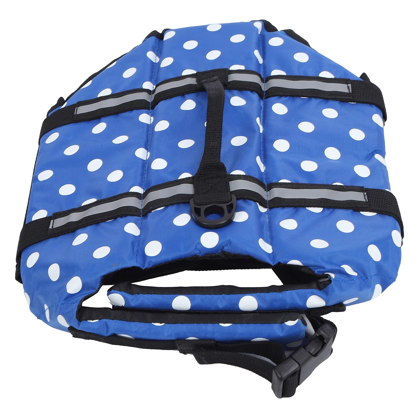 Gilets de Sauvetage pour Chiens, Gilet de sécurité pour Chien, Gilets de Sauvetage réfléchissants réglables pour Animaux de Compagnie avec Une flottabilité élevée(XXL-Bleu)