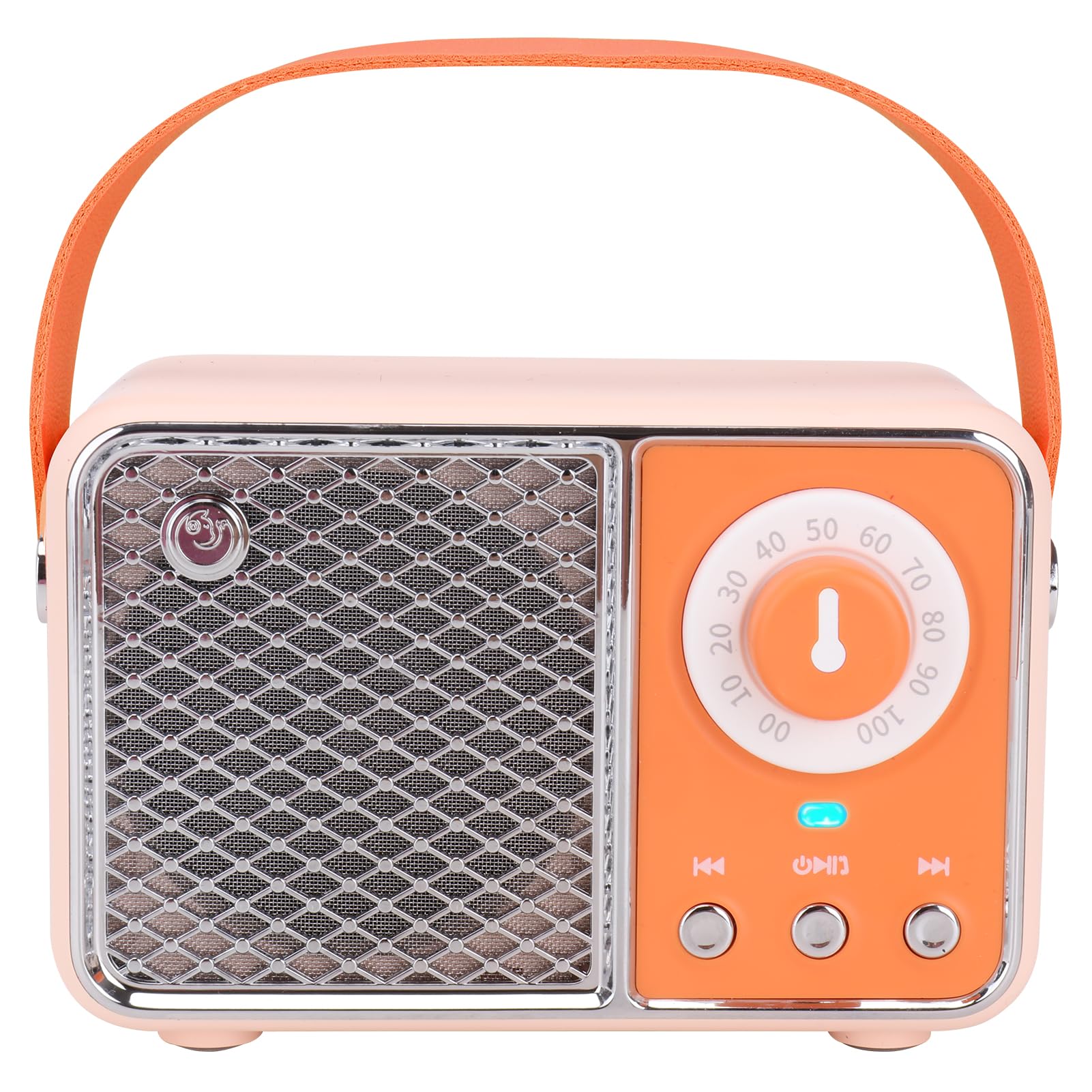 Photo 1 of Dosmix Retro Bluetooth Speaker - Orange, Vintage Decor, Small Wireless Gift