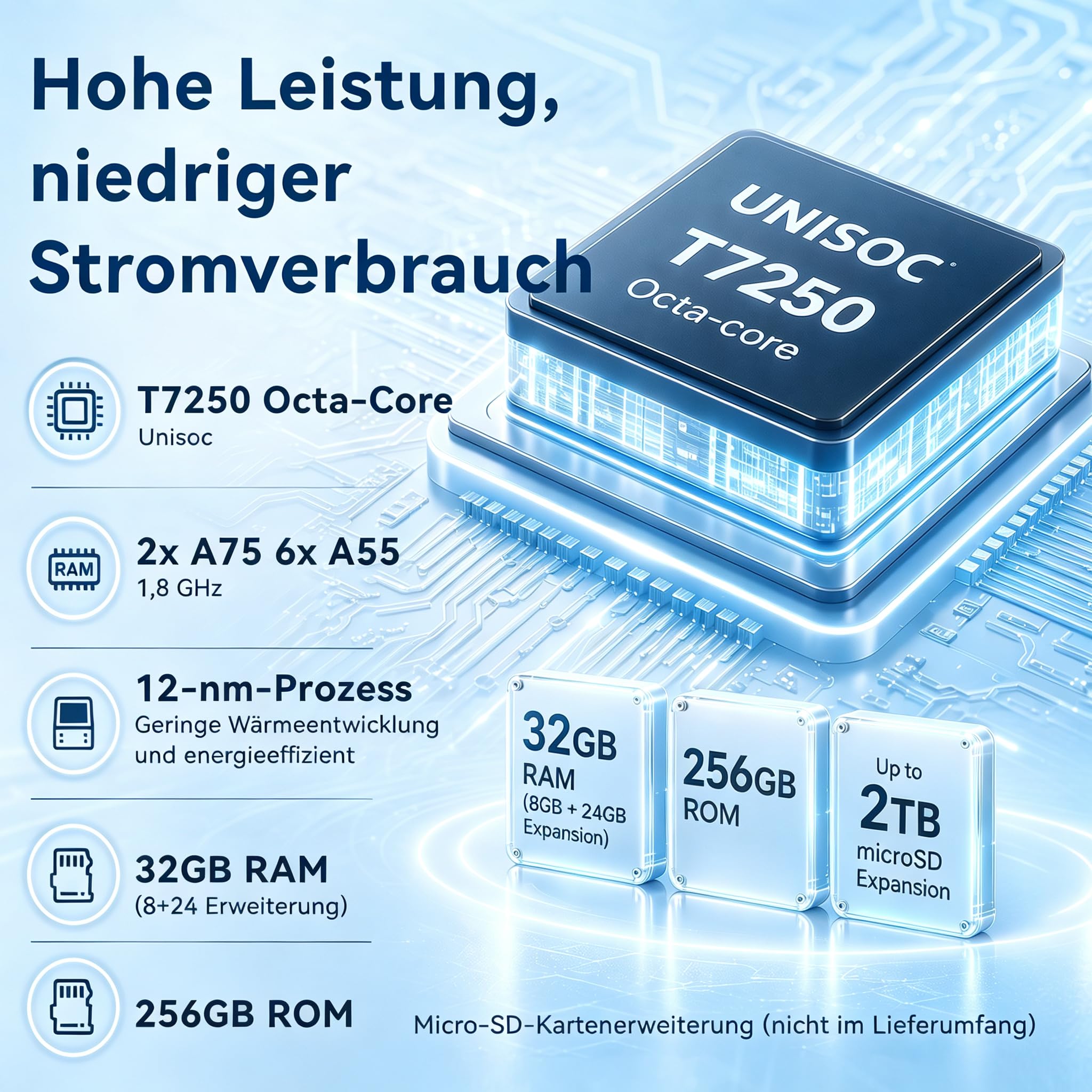 2026 T70 Tablet 11 Zoll Android 16 , 32 GB RAM + 256 GB ROM, 8000 mAh | Arbeit und Studium: inklusive Maus, Tastatur Kopfhörern, Eingabestift , Hülle und Displayschutzfolie, Bluetooth 5.0