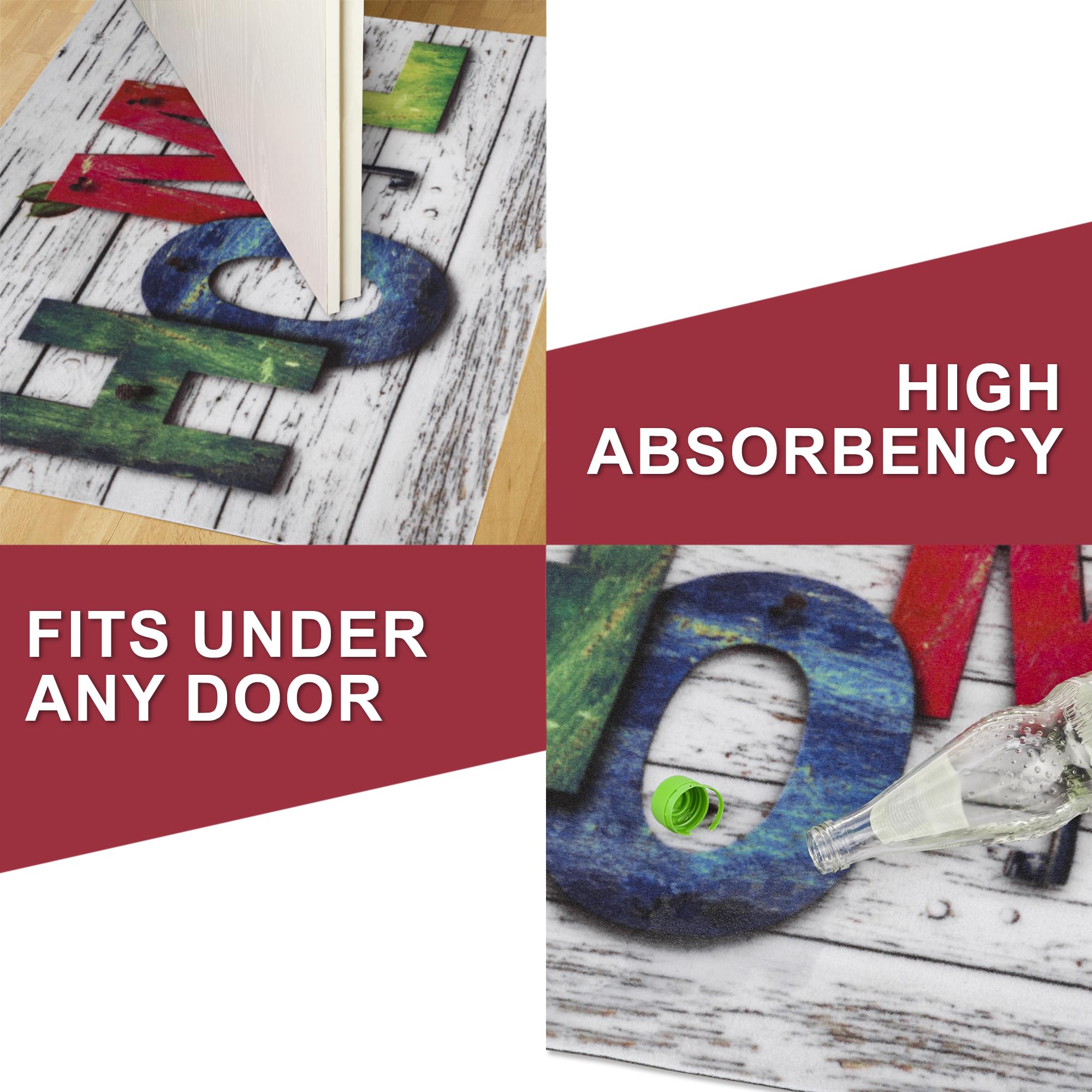 Valia Home doormat in 3 unique designs, Home 2, 60 x 80 cm (Rectangular) - Image 4