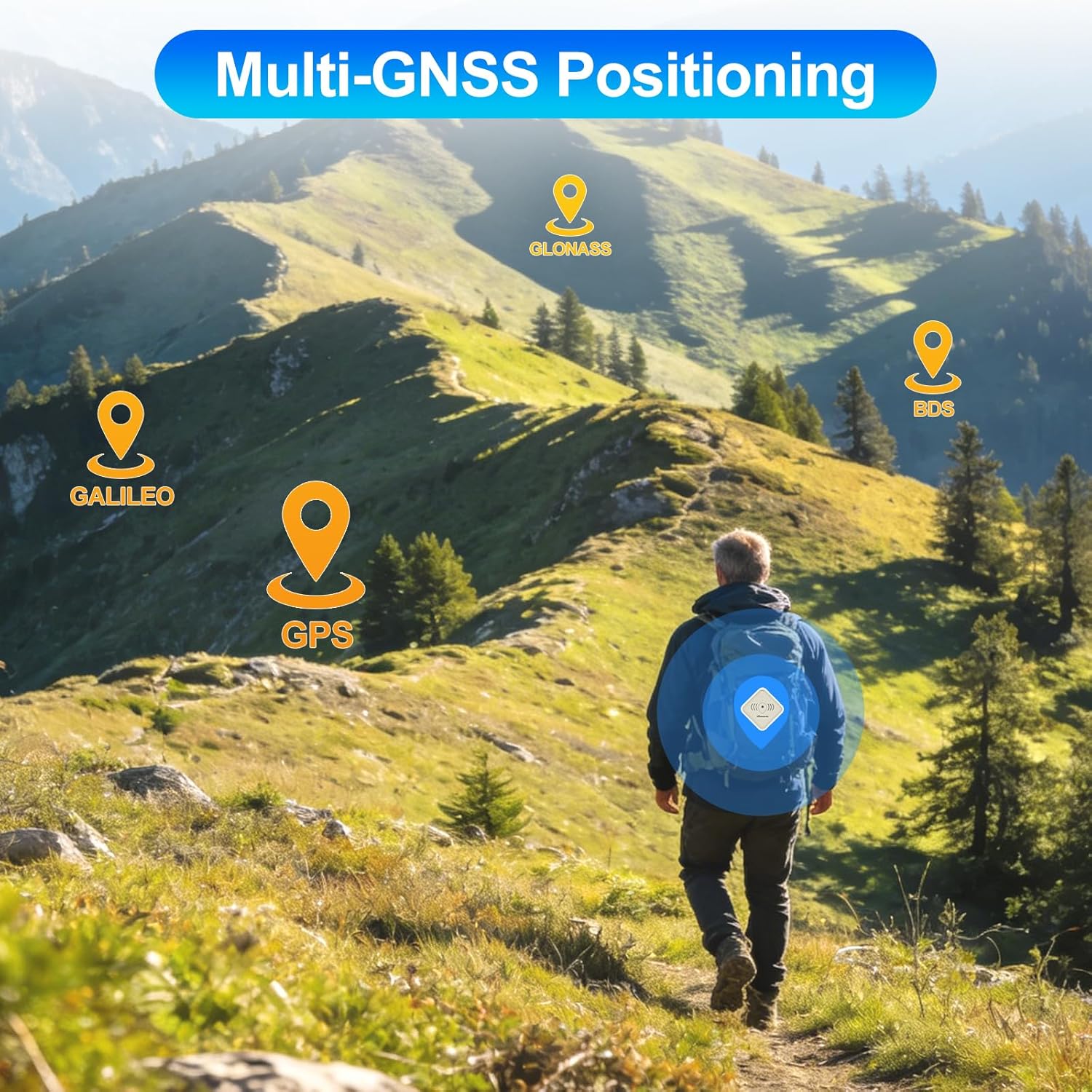 ThinkNode M3 Meshtastic Card Tracker with GPS WiFi Bluetooth LoRa 915MHz nRF52840 IP66 Rechargeable High Precision Location Tracker Meshtastic Device Asset Tracking Card for Indoor Outdoor