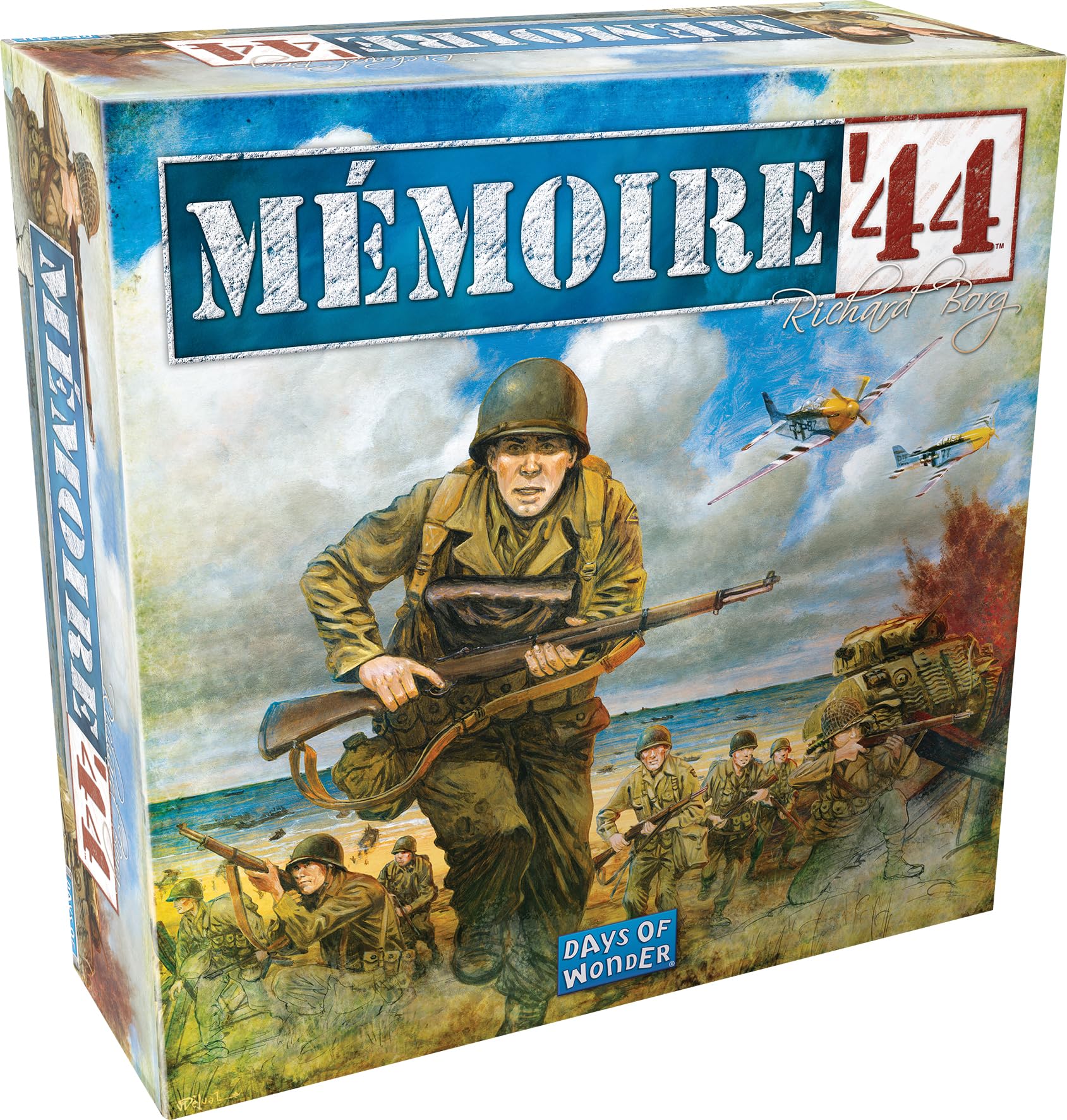 Asmodee - MÉMOIRE'44 (Refresh 2025) - Jeu de Plateau, Batailles Historiques de la Seconde Guerre Mondiale avec Plus de 20 Scénarios, Enfants & Adultes, 8 Ans et Plus, 2 à 4 Joueurs, Français