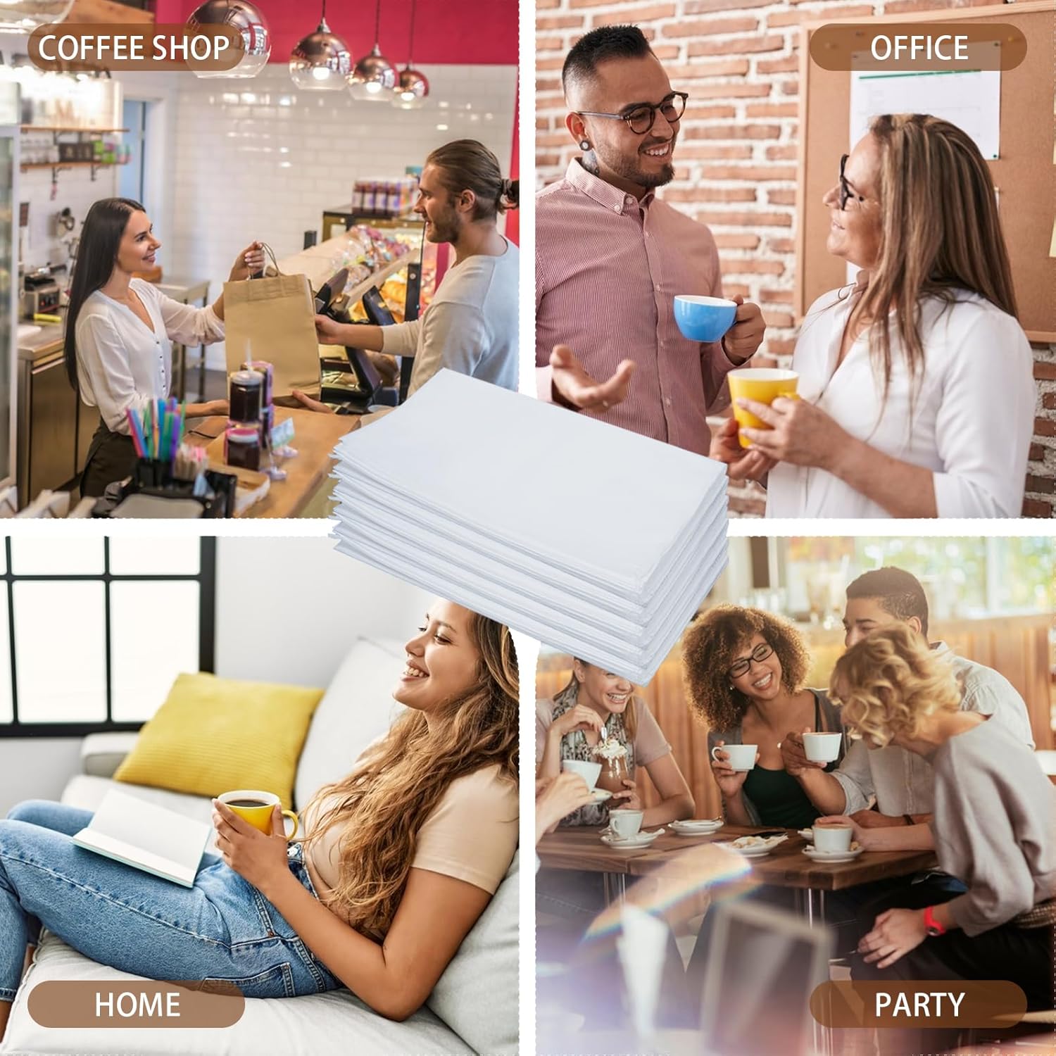 50 Pcs Commercial Cold Brew Coffee Filters for 5 Gallon Buckets & Commercial Cold Brew Coffee Makers, 20" x 20" Disposable Coffee Filters with Drawstring, Brew Up to 5 LBS Coffee, No Tear No Sediment