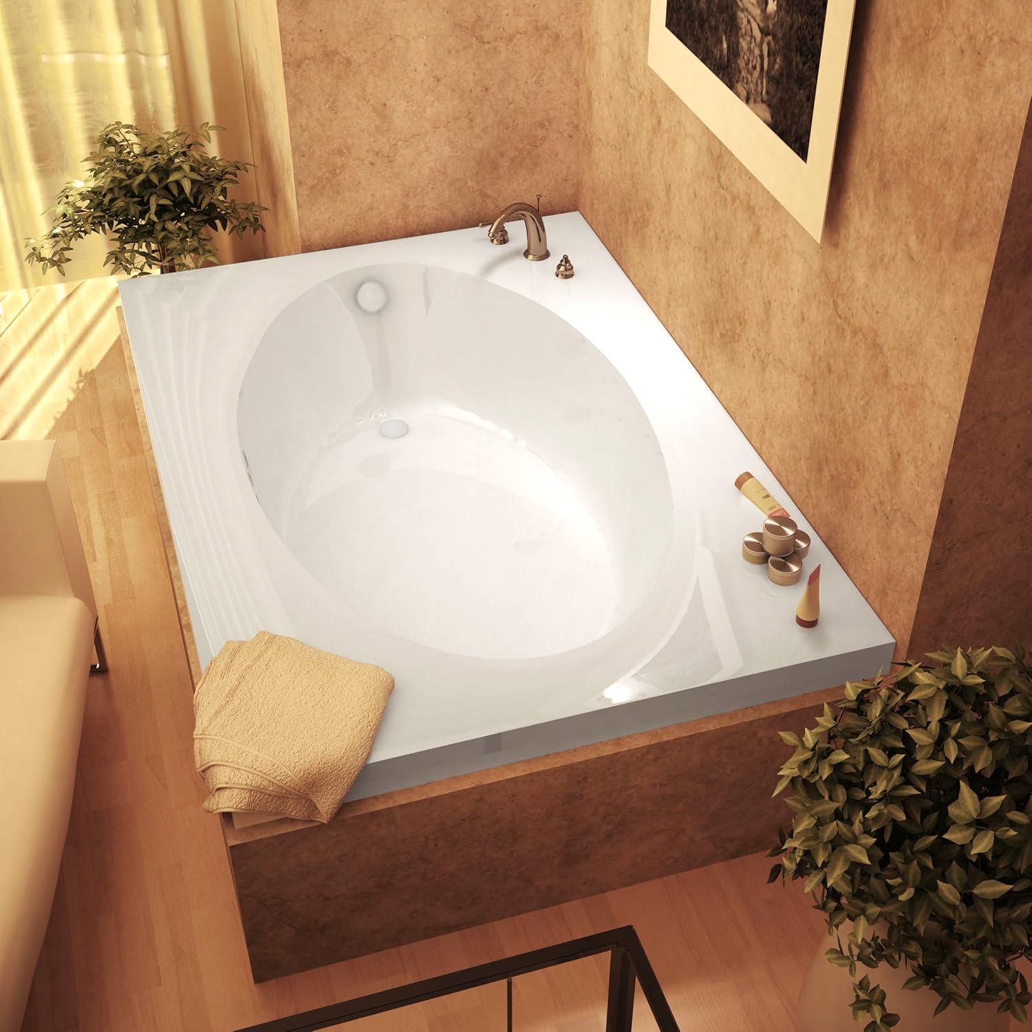 4272VC Vogue 42 x 72 Rectangular Soaking Bathtub