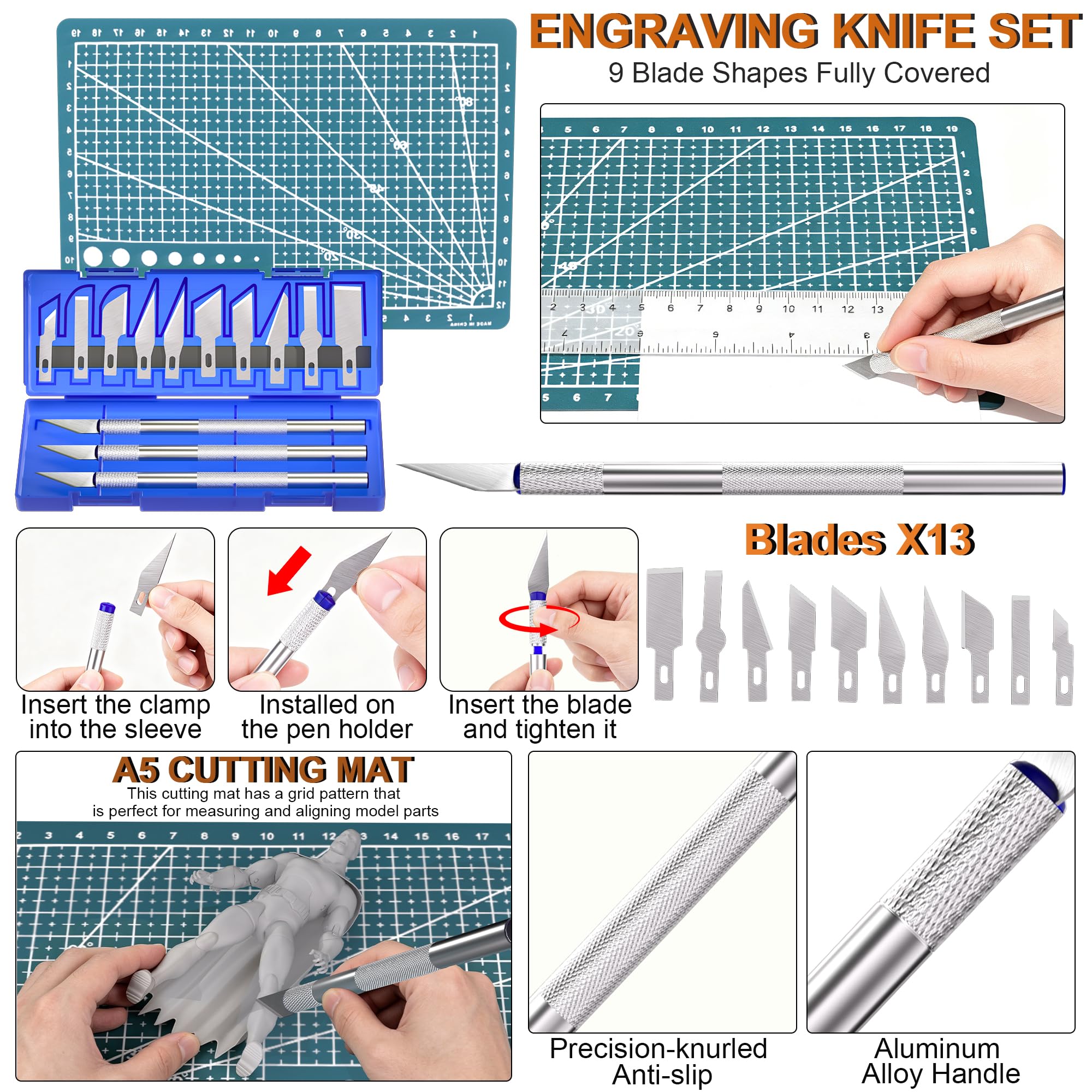 Accesorios para impresora 3D, kit de herramientas para impresora 3D, 41 piezas