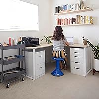 Vista 9 de ECR4Kids ACE Active Core Engagement Wobble Stool, 18-Inch Seat Height, Flexible Seating, Blue