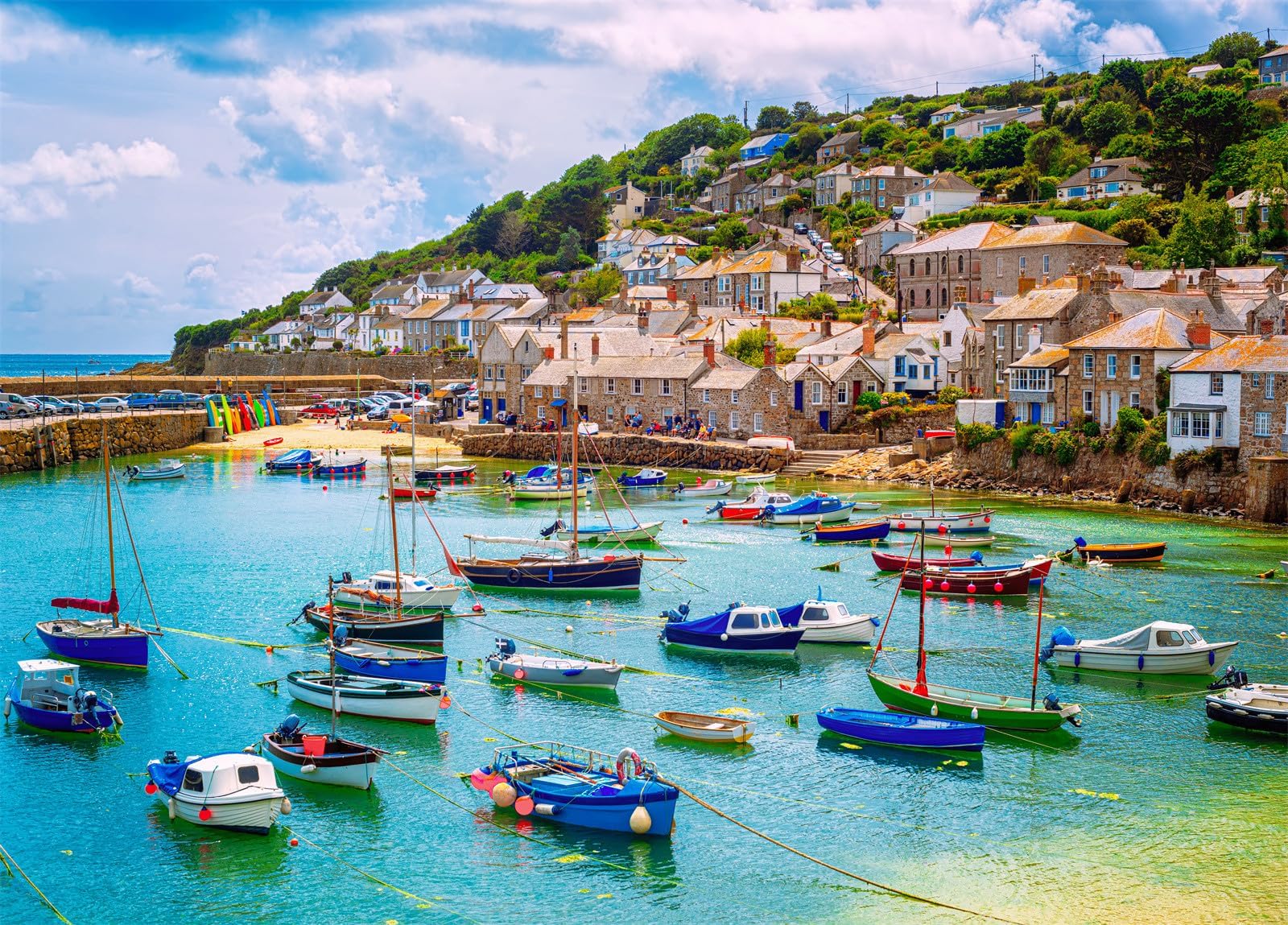 Mousehole Harbour Jigsaw Puzzles for Adults 1000 Jigsaws Mousehole Village Jigsaws 1000 Pieces for Adults Gifts