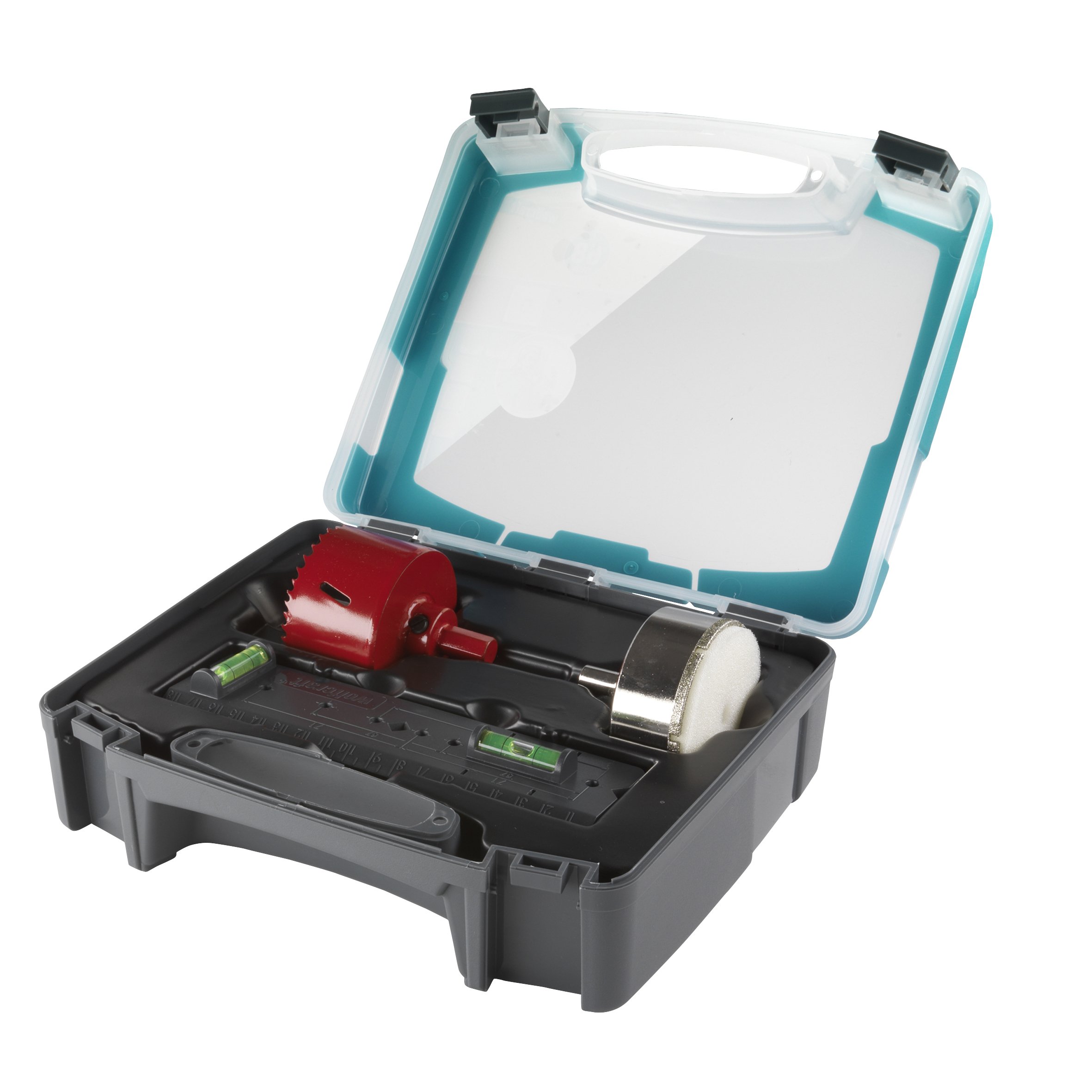 wolfcraft Set di seghe a tazza "Prese elettriche", 3 pz. I 5981000 I Per fori con Ø 68 mm su legno, plastica, metalli e materiali per costruzioni a secco, nonché piastrelle e piastrelle smaltate