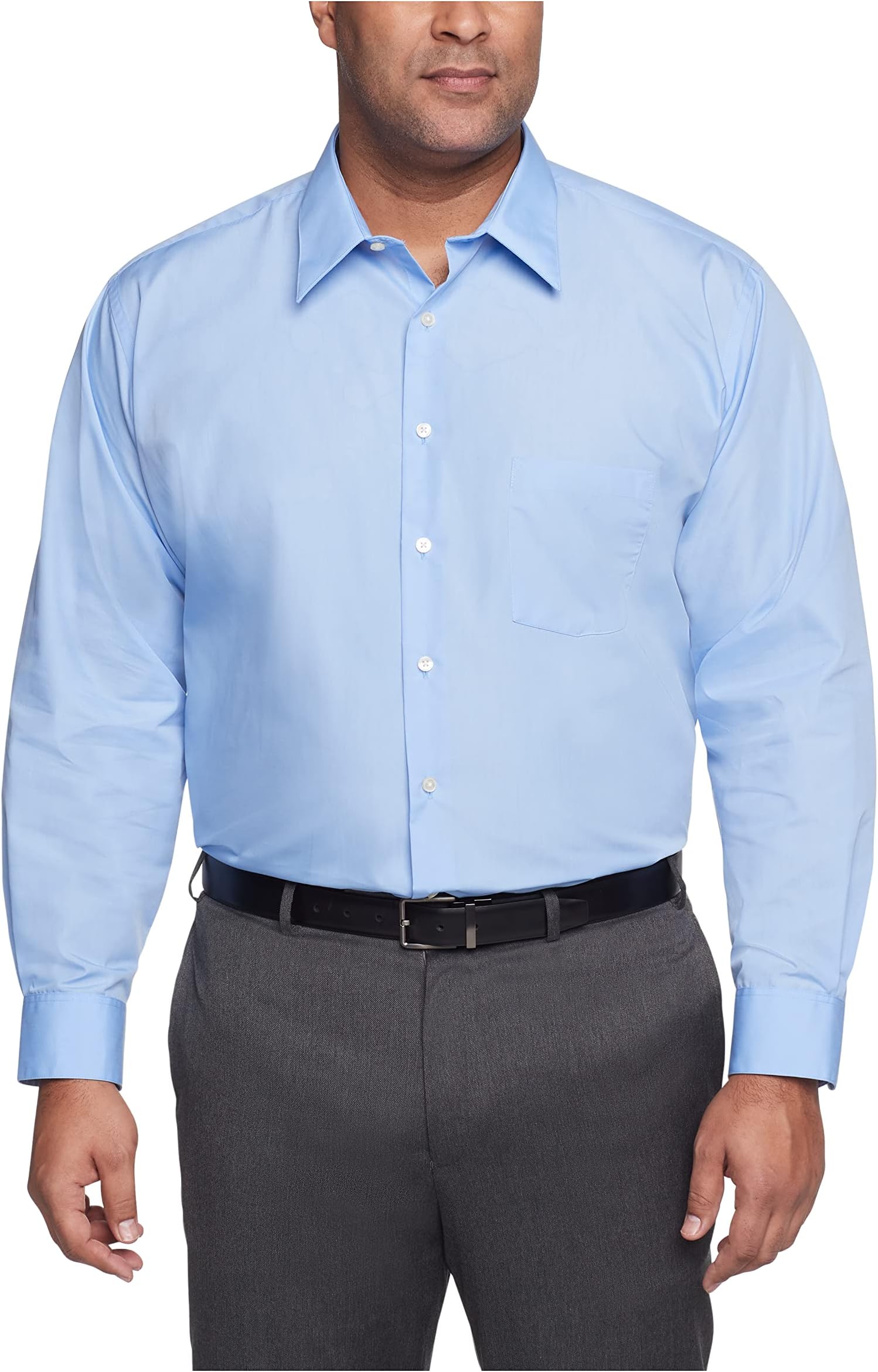Men's Big Fit Poplin Dress Shirt (Big & Tall)