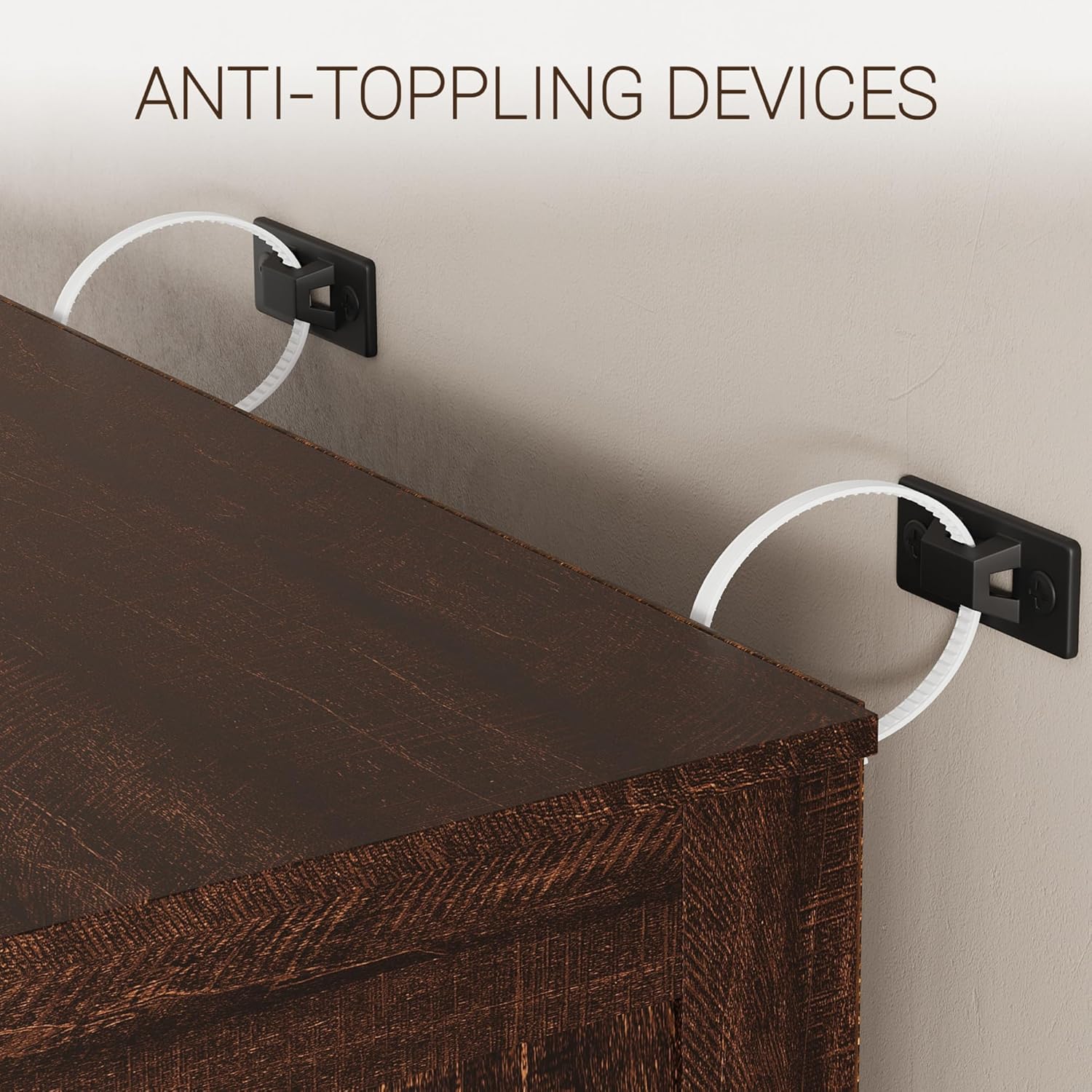 GarveeHome 10-Tier Shoe Storage Cabinet, Tall Shoe Rack with 30 Cubbies, Freestanding Entryway Shoe Organizer for Entryway, Living Room, Brown
