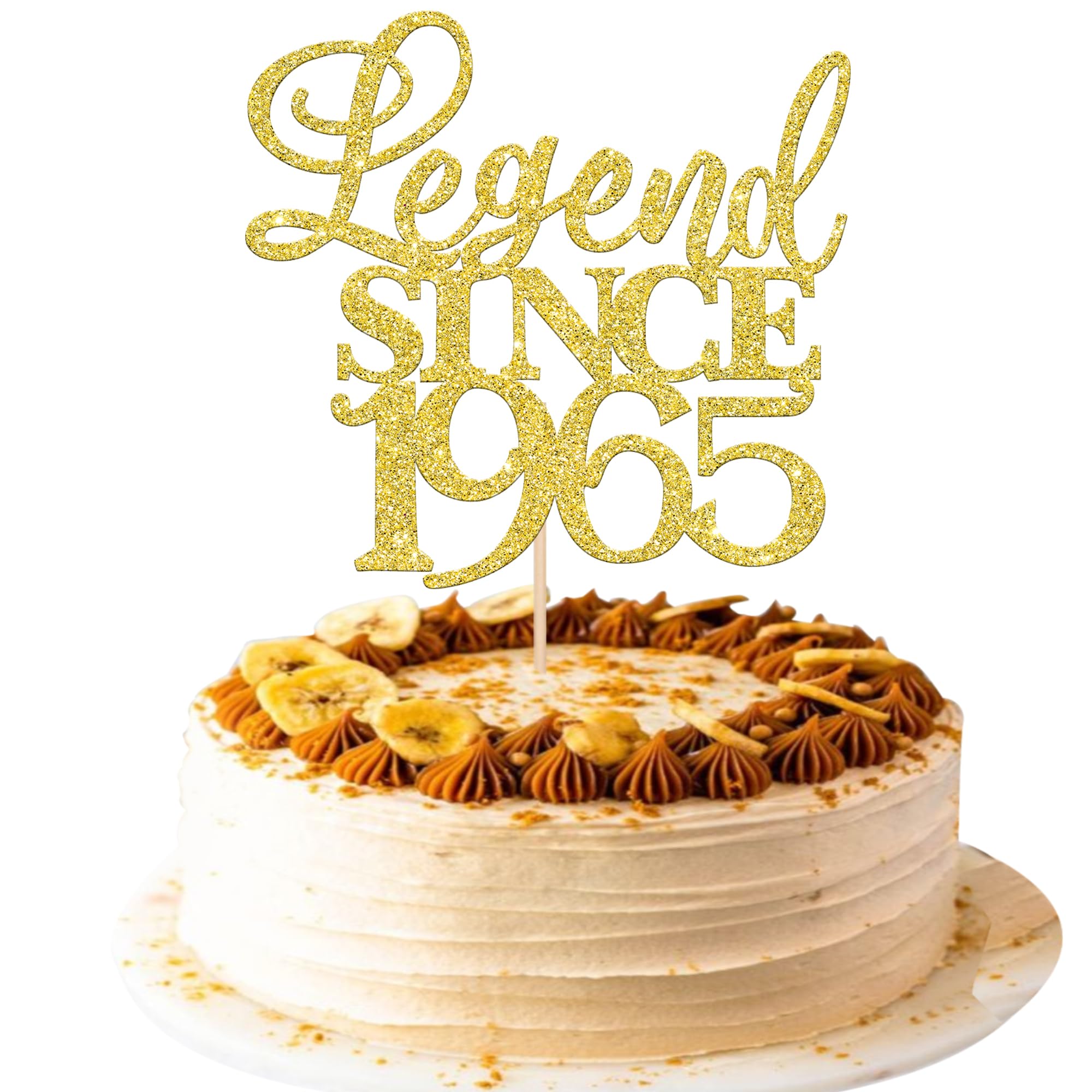 Legend Since 1965 Cake Topper 60th Birthday Happy