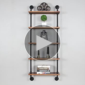 A*0様 industrial shelf 5段 ビンテージ ブラウンIPR80 Amazon.com: Apicizon 5 Tier Corner Shelf, Industrial Corner