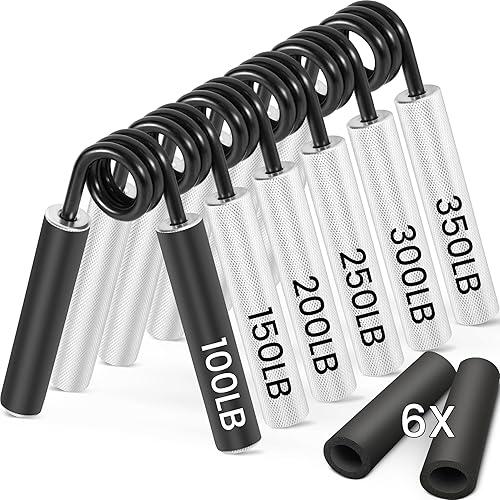 FLYFE Entrenador de fuerza de agarre, fortalecedor de agarre de mano, dispositivos de fortalecimiento de antebrazo, ejercitadores de mano de metal,