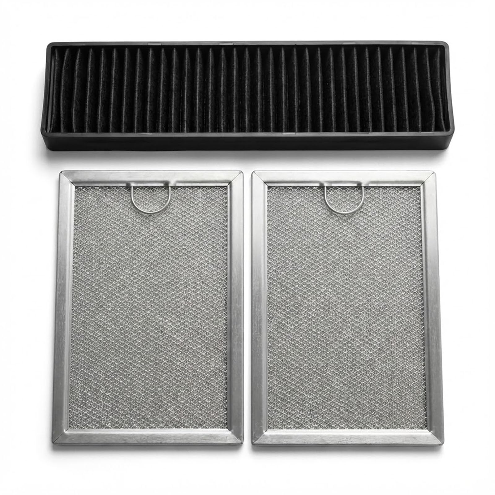Microwave Filter Set for GE JVM7195SK6SS,JVM7195EK5ES, JNM7196DK5BB,JVM7195DK5WW, PNM9216SK5SS,JNM7196SK6SS (grease and charcoal filter)