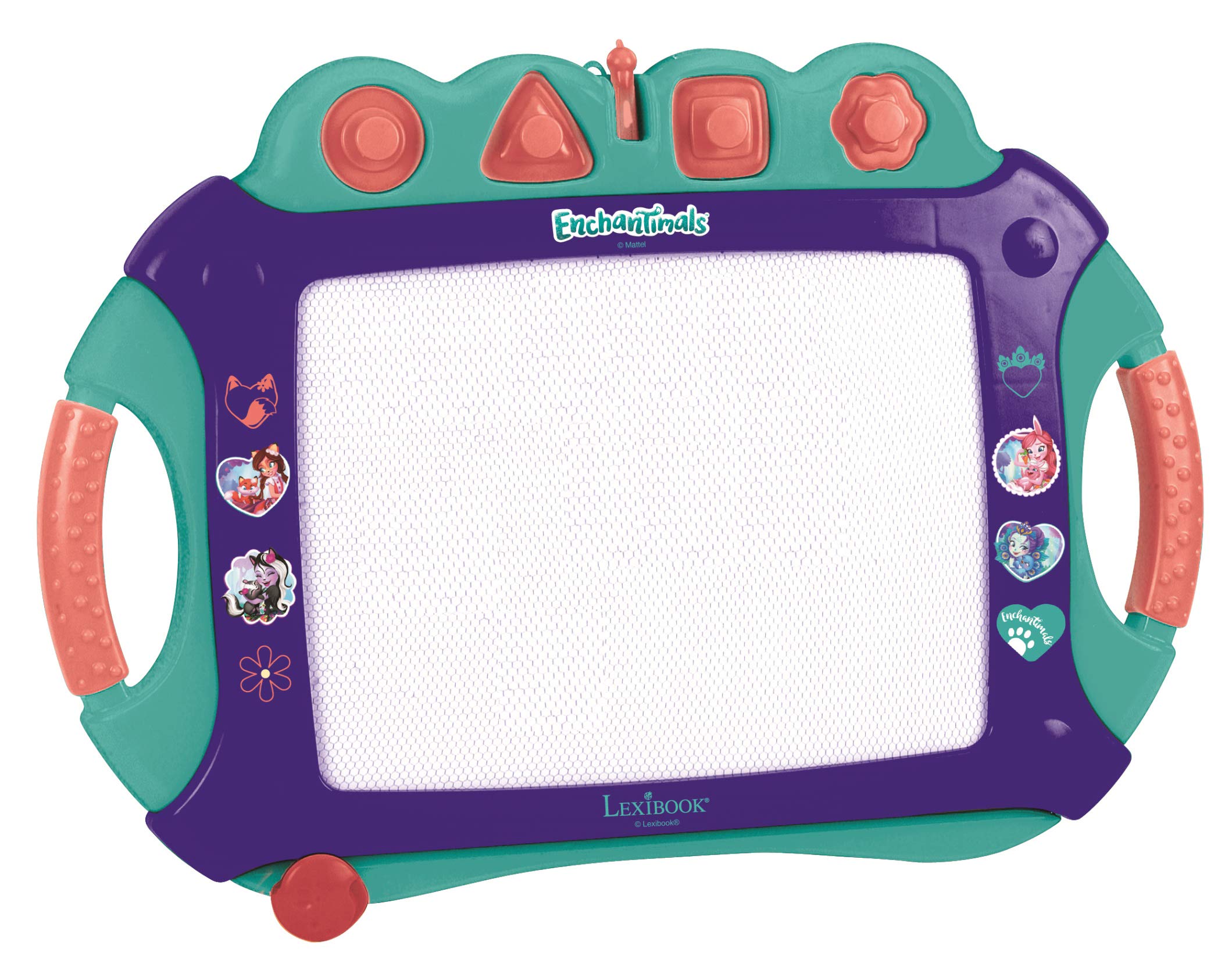 LEXIBOOK Mattel Enchantimals Felicity Fox & Flick™ Magic drawing board, A4 size, Magnetic with multicolor drawings - Image 2