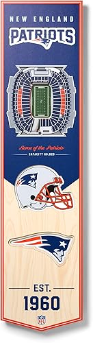Miniatura 19 de YouTheFan Bandera 3D de estadio de la NFL, 8 x 32 pulgadas