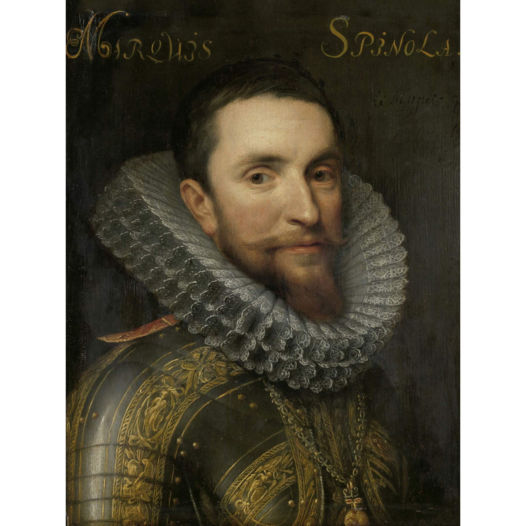 Artery8 Van Mierevelt Portrait Ambrogio Spinola Premium Wall Art Canvas Print 18X24 Inch