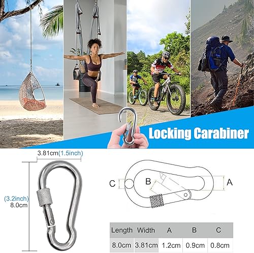 Miniatura 5 de SERTT - Rueda de polea de cable de nailon silencioso para gimnasio en casa, sistema de polea de peso, rotación de 360 grados, accesorios de rueda de