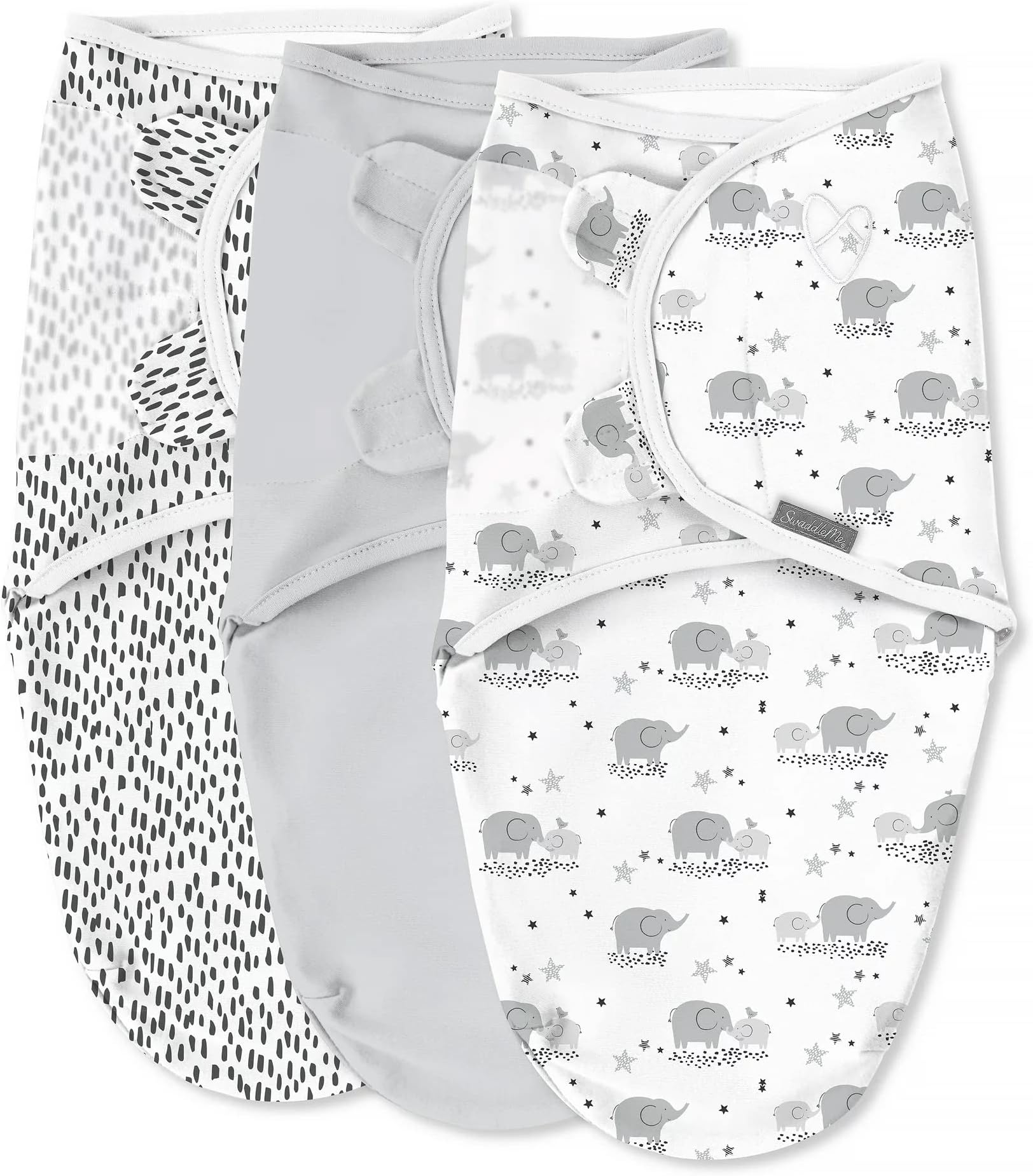 SwaddleMe Original Swaddle - Size Small/Medium, 0-3 Months, 3-Pack (Mama & Me) Easy to Use Newborn Swaddle Wrap Keeps Baby Cozy and Secure and Helps Prevent Startle Reflex