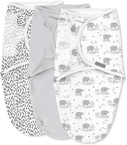 SwaddleMe Original Swaddle 5-Pack, Elephant Dream, Small Size For Infants 0-3 Months (7-14 Lbs) - View #10