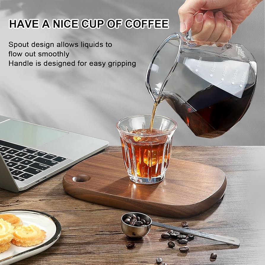 Amazon.com: Mongdio Pour Over Coffee Maker, 20 oz High-Heat