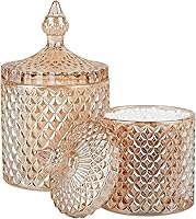 Vista 12 de rejomiik - Paquete de 2 tarros de vidrio para bastoncillos con tapa, frascos de apothicaria con tapa para dispensadores de envases de baño