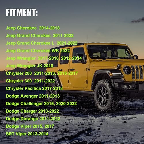 Miniatura 5 de OAUTOO Clip de retención de panel de puerta 6509673AA para Jeep Cherokee Grand Cherokee Wrangler, Chrysler 200 300, Dodge Avenger Challenger Charger