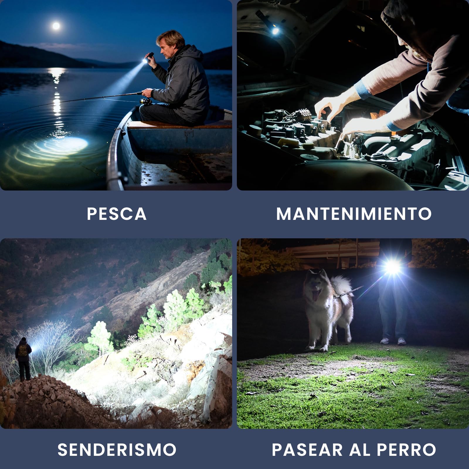 Sofirn SR15 Linterna LED Recargable, 4500 Lúmenes, 510 m Alcance, Linterna Tactica con 8 Modos, USB-C, IPX8 Impermeable, Base Magnética, Clip y Diseño Compacto para Trabajo, Emergencias y Uso Diario