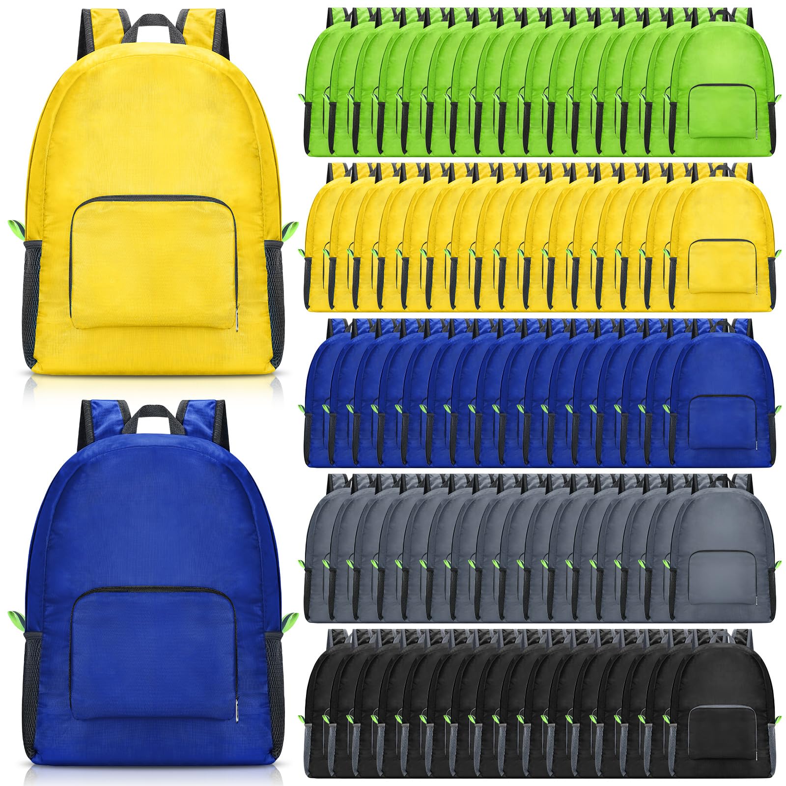 Sherr 80 Pack 17" Backpacks in Bulk Lightweight Bookbag, Popular Colors