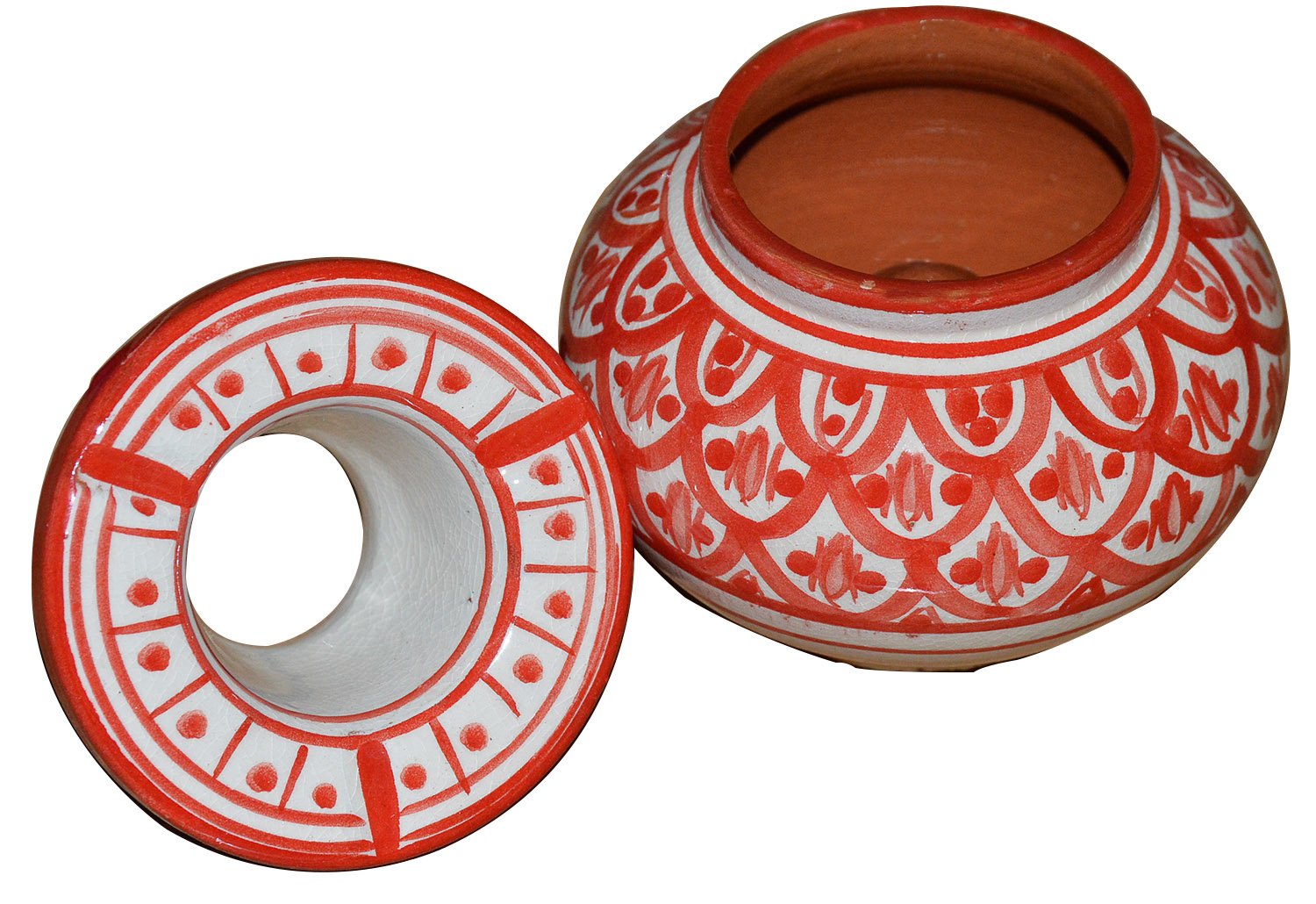 Ceramic Ashtrays Hand Made Moroccan smokeless Ceramic Vivid Colors Small
