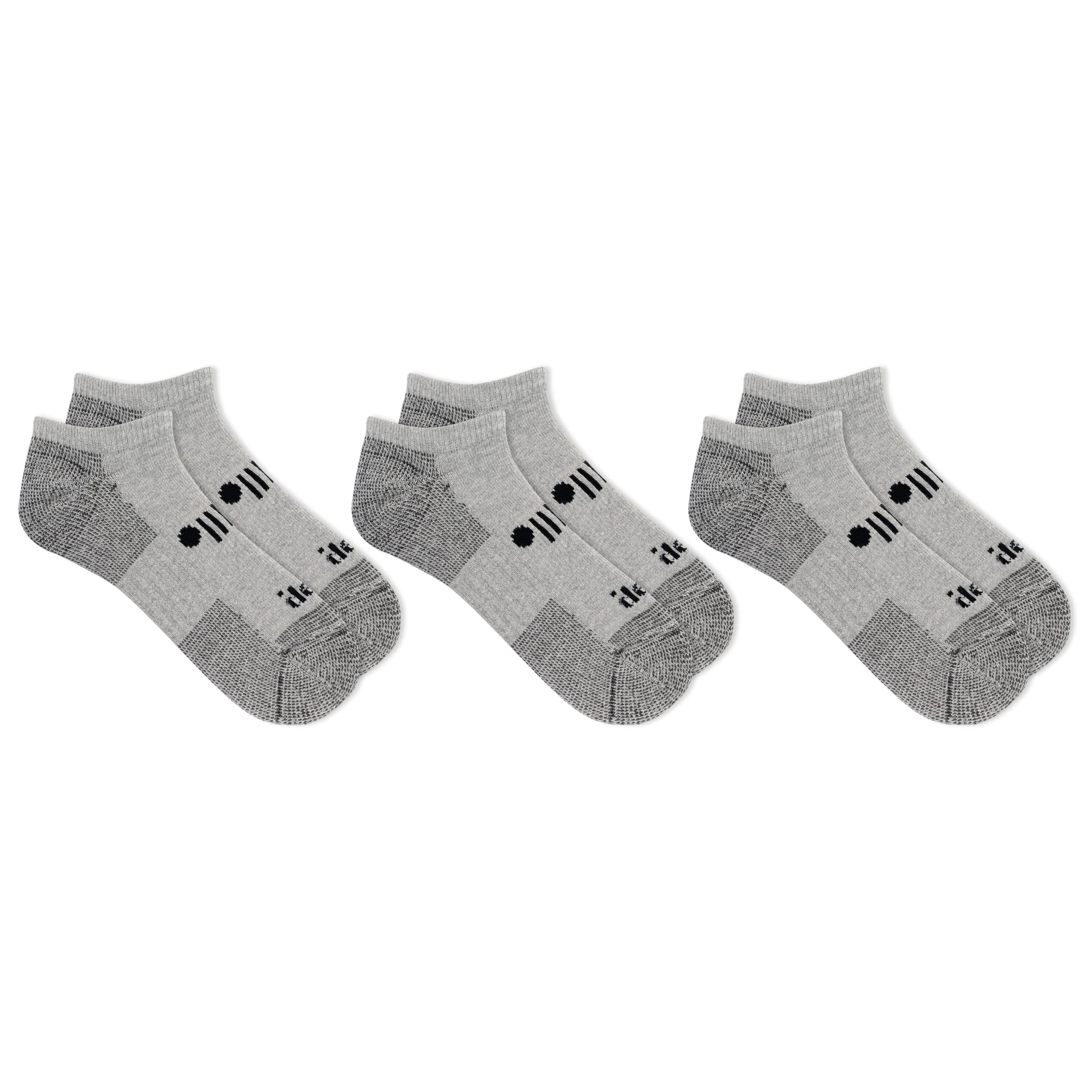 Jeep Classic Cotton Calcetines Invisibles, Gris, 5-10 (Pack de 3) para Mujer