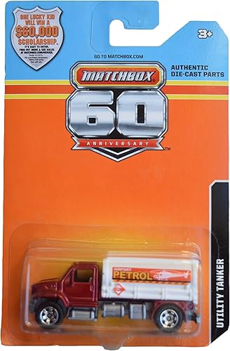 Cisterna de utilidad Matchbox, rojoblanco