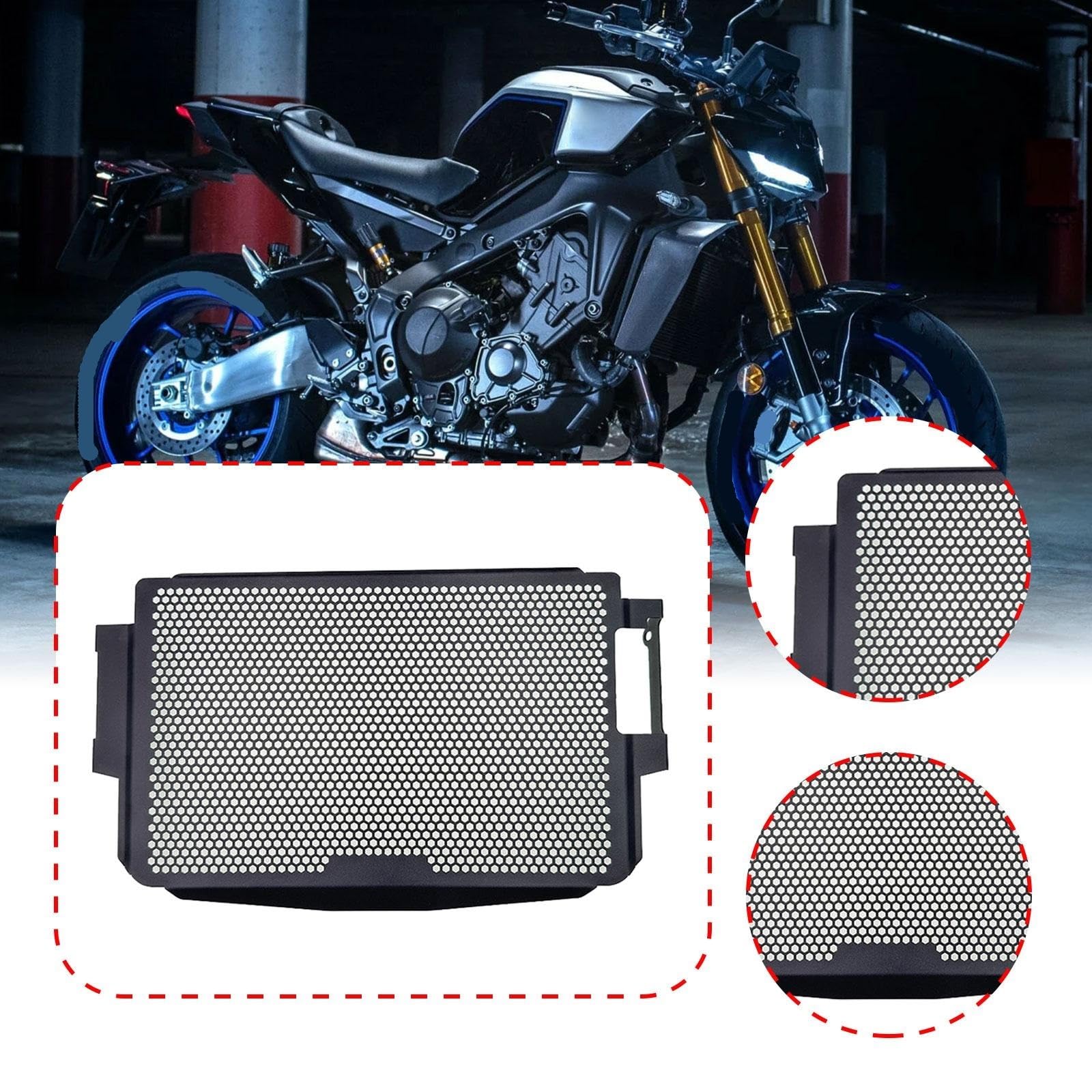 Radiatore Protezione Per Motociclette, Protezione Per Griglia | Per Motociclette, Protezione Per Griglia Radiatore, Parti Accessorie Per MT-09 V4 2024-2025