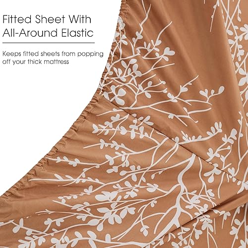 Miniatura 3 de Spirit Linen home Juego de sábanas tamaño Queen - 4 piezas de sábanas ultrasuaves de microfibra pura de poliéster, bolsillo profundo, resistente a