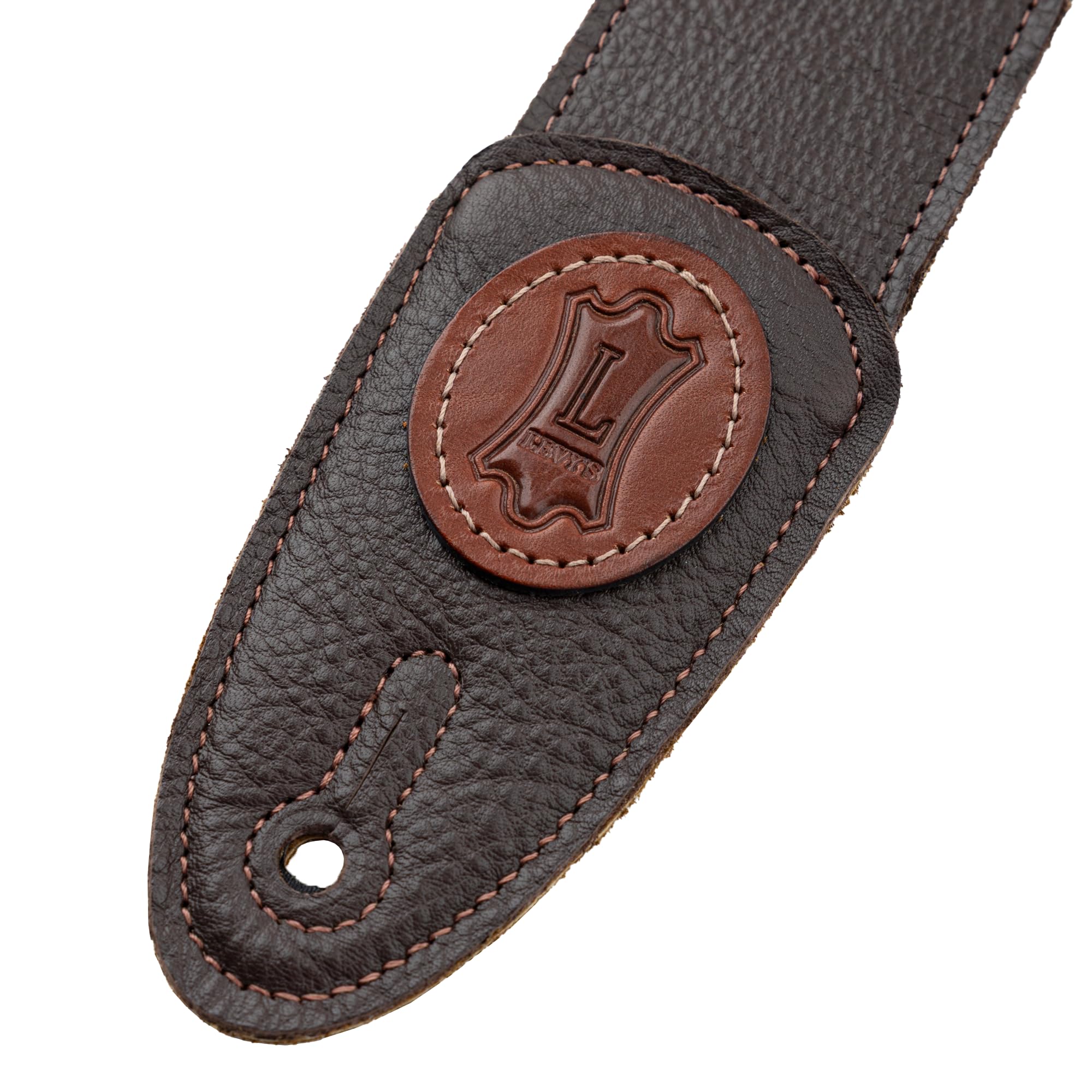 Levy's MSS7G-DBR Gitarrengurte 2" Signature Series Leather Strap - Dark Brown