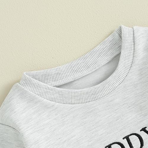 Miniatura 4 de Daddys - Conjunto de ropa para bebé niña pequeña, sudadera de manga larga, pantalones deportivos y pantalones deportivos para otoño e invierno