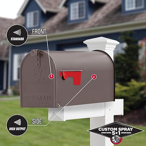 Vista 40 de Rust-Oleum 376885 Pintura en aerosol 5 en 1 personalizada para prevención del óxido, 12 onzas, transparente brillante