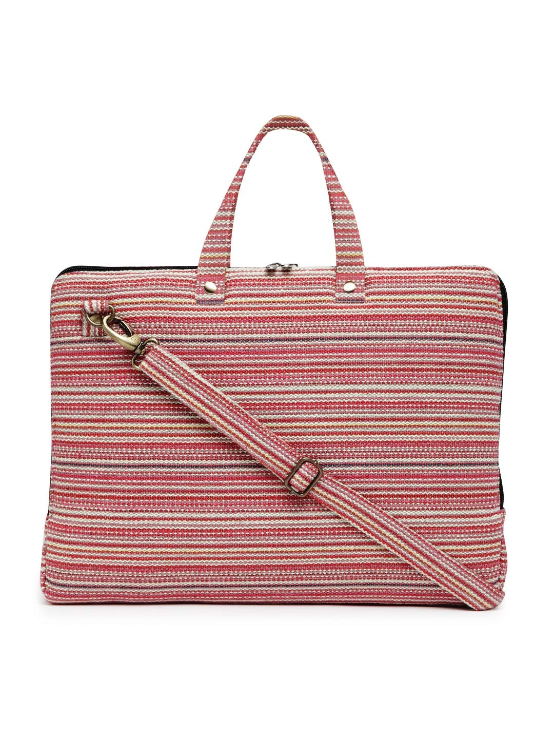Multicolor Ethnic Handloom Fabric Laptop Messenger Bag for Men and Women | Formal Crossbody Sling Bag for College Purpose | Laptop Upto 15.6 Inch | Handbags with Shoulder Straps-image-39