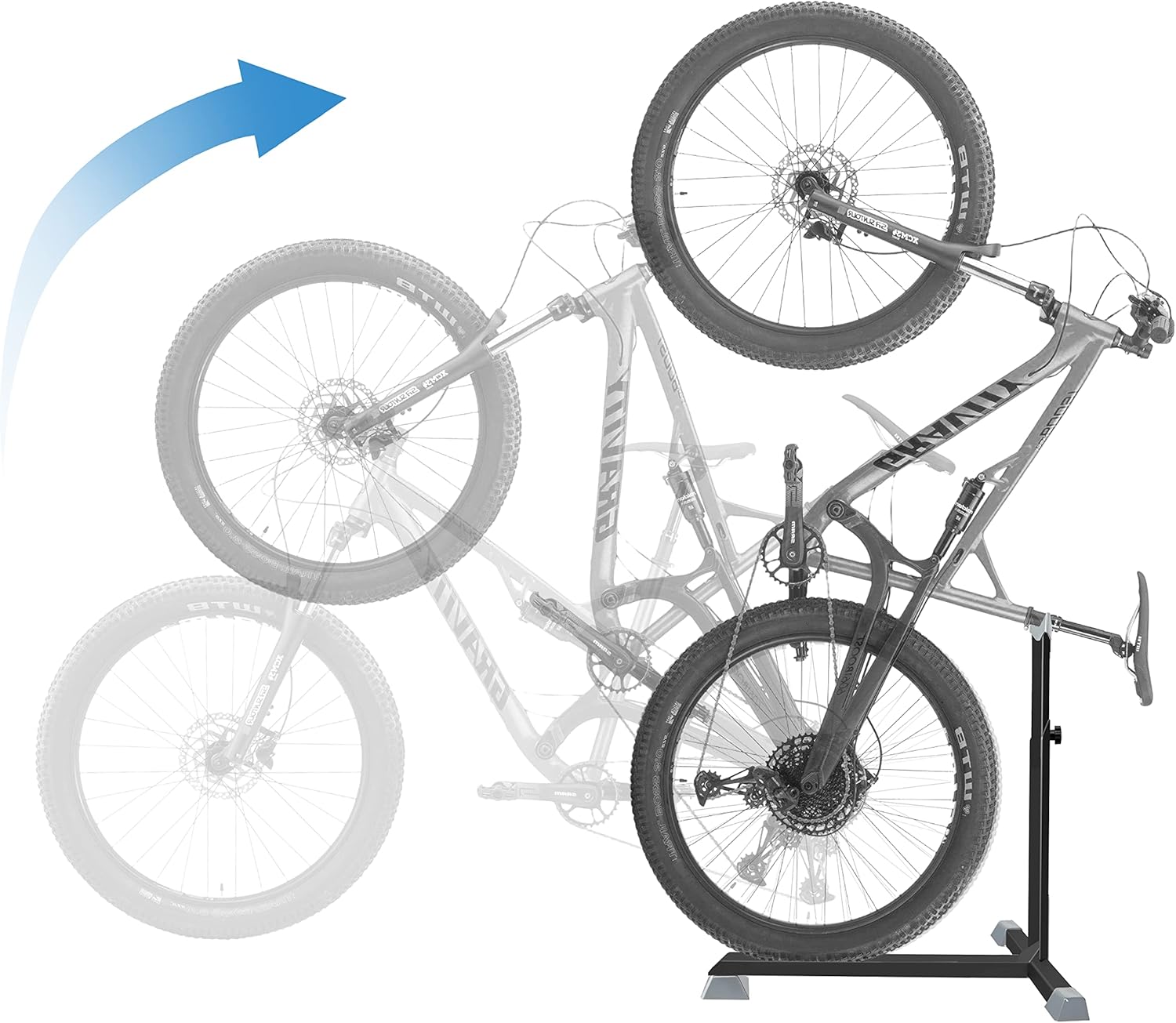 Conwithna Vertical Bike Stand Floor Bicycle Rack Adjustable