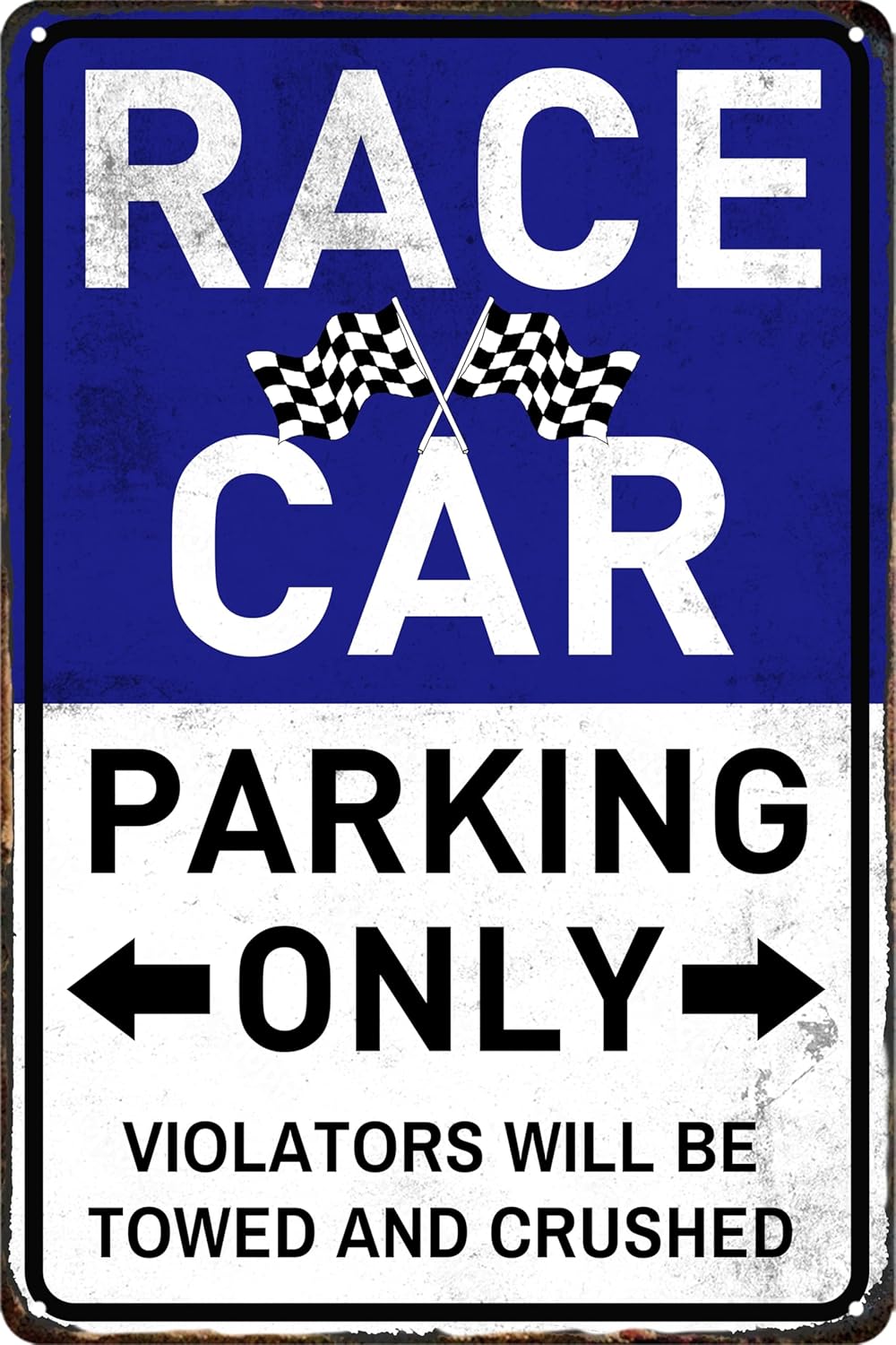 Car Decor Race Cars Bedroom Decor For Boys Race Car Parking Only Sign Hot Wheels Themed Room Decoration For Boys Poster Vintage Metal Garage sign For Men Signs For Bedroom Man Cave Decoration 8x12 Inch