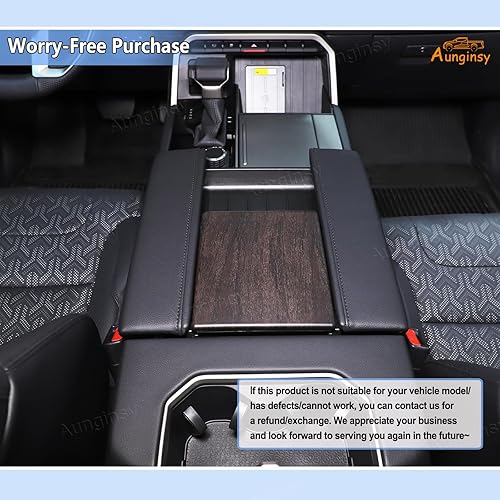Miniatura 6 de Caja de almacenamiento para reposabrazos de control central de automóvil, compatible con Toyota TundraSequoia 2022-2023, cubierta de reposabrazos
