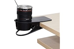 Clip-On Cup Holder Desk Attachment - Convenient Solution for Tables