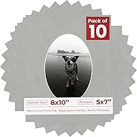 Vista 38 de Tapete de 8 x 10 pulgadas, corte biselado para fotos de 5 x 7 pulgadas, con apertura de tablero de fotos ovalado blanco precortado, sin ácidos, mate