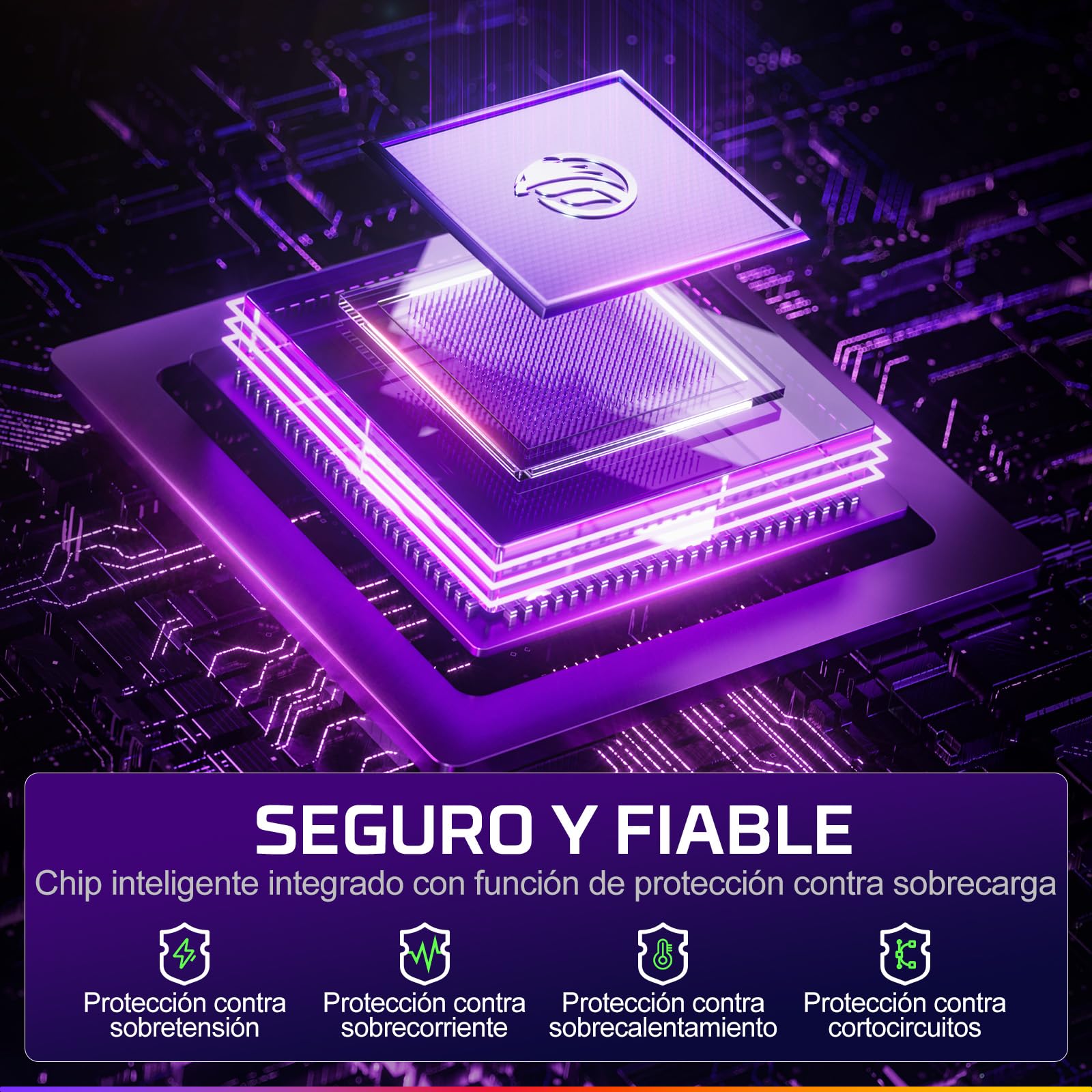 Fachixy Cargador de Controlador para PS5, Base de Carga rápida de 2 Horas para PS5 DualSense, estación de Carga con enchufes y Cables Individuales, con indicador LED