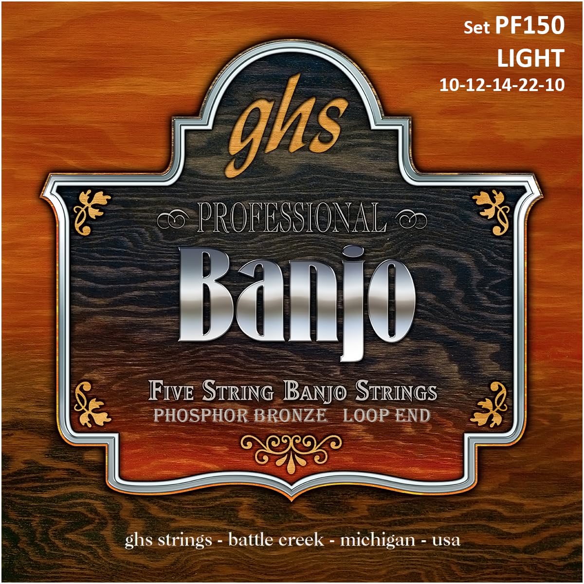 Cuerdas de banjo ligeras! 10-12-14-22-10