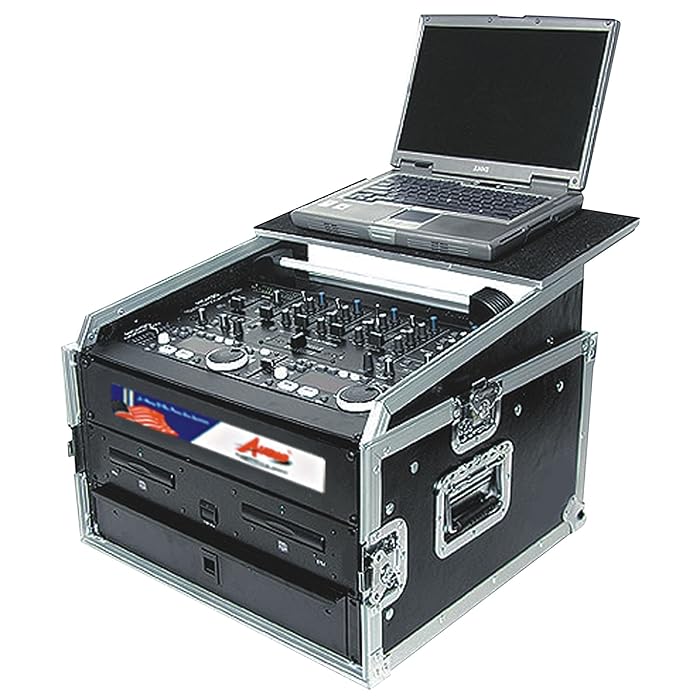 Buy Professional DJ Rack Case With Sliding Laptop Stand For